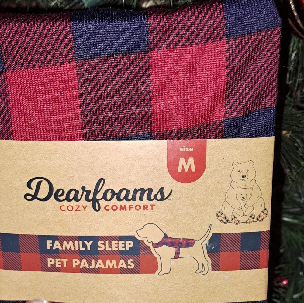 ✨️Host Pick ✨️Dearfoams cozy comfort pet pajamas size medium🐕🐶